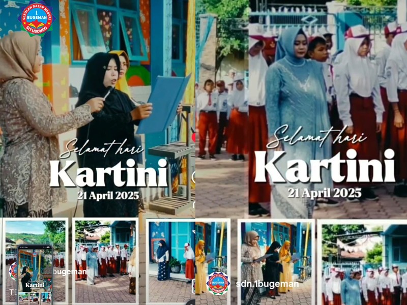 SD NEGERI BUGEMAN MEMPERINGATI HARI KARTINI, 21 APRIL 2025